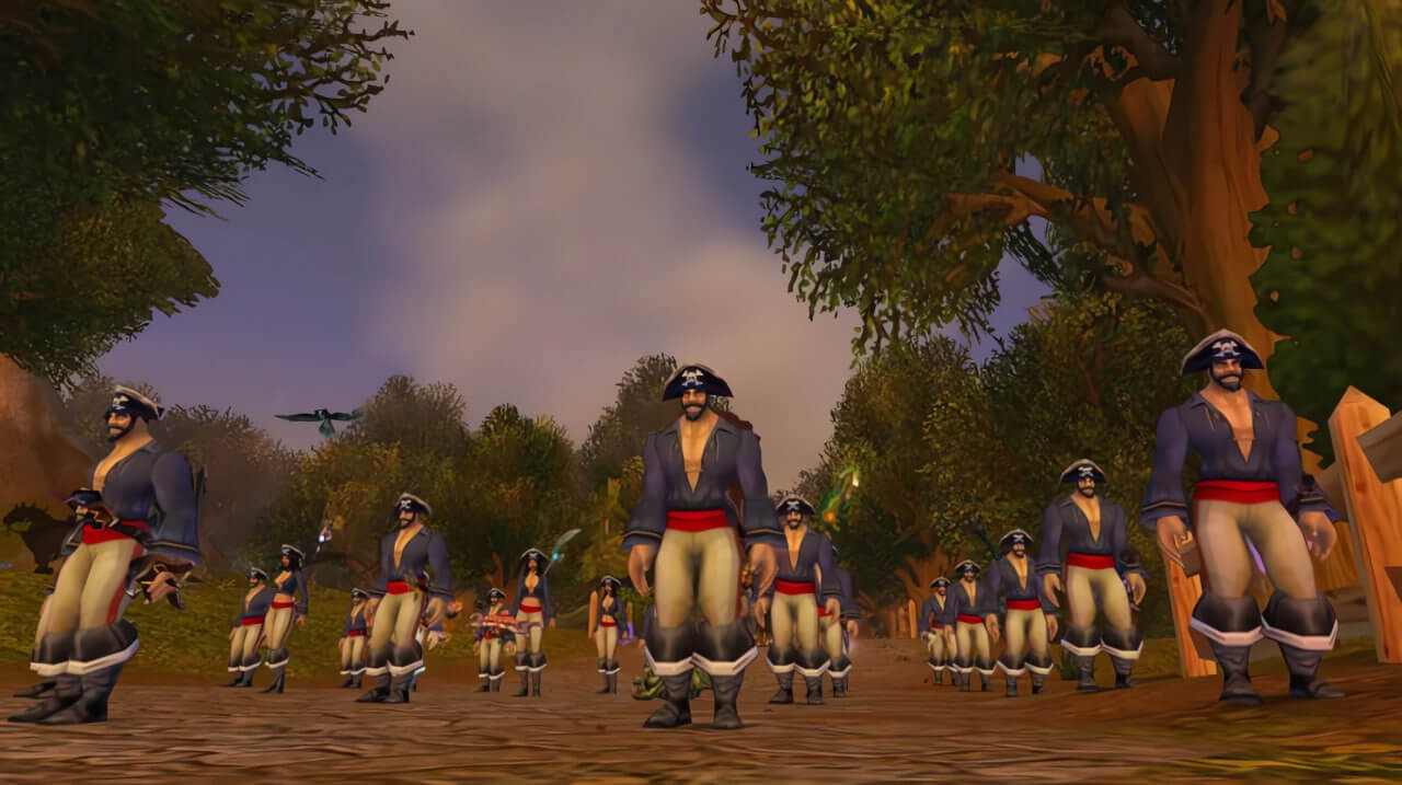 human, pirate, buccaneer, elwynn forest, stormwind city gate